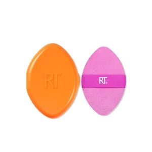 2 PACK Real Techniques Miracle 2-in-1 Powder Puff & Travel Case - NEW